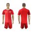 Danmark Blank Red Home Soccer Country Jersey