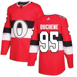 Adidas Ottawa Senators #95 Matt Duchene Red Authentic 2017 100 Classic Stitched Youth NHL Jersey