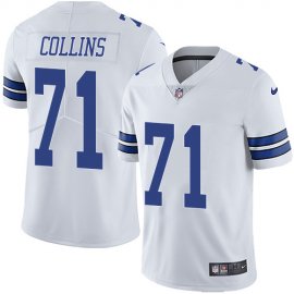 Nike Dallas Cowboys #71 Lael Collins White Mens Stitched NFL Vapor Untouchable Limited Jersey