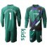 Chelsea #1 Arrizabalaga Green Goalkeeper Long Sleeves Kid Soccer Club Jersey