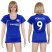 Womens Chelsea #9 Morata Home Soccer Club Jersey