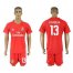 Real Madrid #13 K.Casilla Red Goalkeeper Soccer Club Jersey