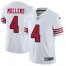 Nike San Francisco 49ers #4 Nick Mullens White Rush Mens Stitched NFL Vapor Untouchable Limited Jersey