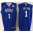 Duke Blue Devils #1 Kyrie Irving Blue Basketball Elite Stitched NCAA Jersey