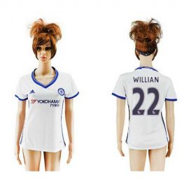 Womens Chelsea #22 Willian Sec Away Soccer Club Jersey