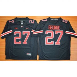 Ohio State Buckeyes #27 Eddie George Black(Red No.) Limited Stitched NCAA Jersey