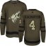 Adidas Arizona Coyotes #4 Niklas Hjalmarsson Green Salute to Service Stitched Youth NHL Jersey