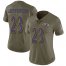 Nike Baltimore Ravens #23 Tony Jefferson Olive Womens Stitched NFL Limited 2017 Salute to Service Jersey