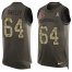 Nike Arizona Cardinals #64 J.R. Sweezy Green Mens Stitched NFL Limited Salute To Service Tank Top Jersey