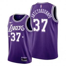 Los Angeles Los Angeles Lakers #37 Kostas Antetokounmpo Womens 2021-22 City Edition Purple NBA Jersey Womens