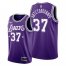 Los Angeles Los Angeles Lakers #37 Kostas Antetokounmpo Womens 2021-22 City Edition Purple NBA Jersey Womens