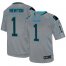 Nike Carolina Panthers #1 Cam Newton Lights Out Grey Mens Stitched NFL Elite Jersey