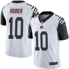 Nike Cincinnati Bengals #10 Kevin Huber White Mens Stitched NFL Limited Rush Jersey