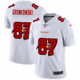 Tampa Bay Buccaneers #87 Rob Gronkowski White Mens Nike Team Logo Dual Overlap Limited NFL Jersey