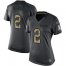 Indianapolis Colts #2 Carson Wentz Black Womens Stitched NFL Limited 2016 Salute to Service Jersey