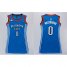 Womens Thunder #0 Russell Westbrook Blue Dress Stitched NBA Jersey