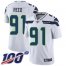 Nike Seattle Seahawks #91 Jarran Reed White Youth Stitched NFL 100th Season Vapor Limited Jersey