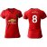 Womens Manchester United #8 Mata Red Home Soccer Club Jersey