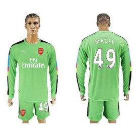 Arsenal #49 Macey Green Goalkeeper Long Sleeves Soccer Club Jersey