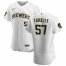 Milwaukee Brewers #57 Eric Yardley Mens Nike White Home 2020 Authentic Player MLB Jersey