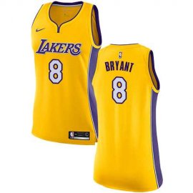 Womens Nike Los Angeles Lakers #8 Kobe Bryant Gold NBA Swingman Icon Edition Jersey