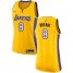 Womens Nike Los Angeles Lakers #8 Kobe Bryant Gold NBA Swingman Icon Edition Jersey