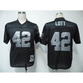 Mitchell & Ness Las Vegas Raiders #42 Ronnie Lott Black Stitched Throwback NFL Jersey