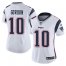 Nike New England Patriots #10 Josh Gordon White Womens Stitched NFL Vapor Untouchable Limited Jersey