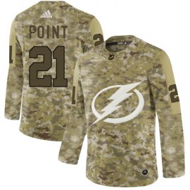 Adidas Tampa Bay Lightning #21 Brayden Point Camo Authentic Stitched NHL Jersey