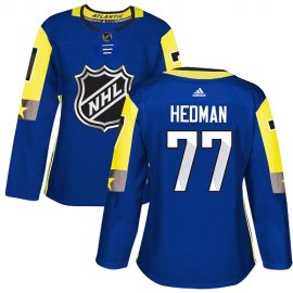 Adidas Tampa Bay Lightning #77 Victor Hedman Royal 2018 All-Star Atlantic Division Authentic Womens Stitched NHL Jersey