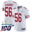 Nike San Francisco 49ers #56 Kwon Alexander White Super Bowl LIV 2020 Mens Stitched NFL 100th Season Vapor Limited Jersey