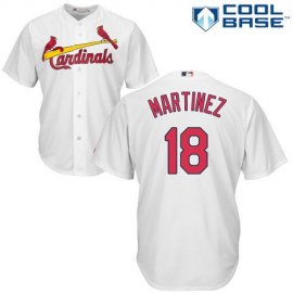 St.Louis Cardinals #18 Carlos Martinez White Cool Base Stitched Youth MLB Jersey