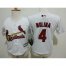 Toddler St.Louis Cardinals #4 Yadier Molina White Cool Base Stitched MLB Jersey