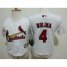 Toddler St.Louis Cardinals #4 Yadier Molina White Cool Base Stitched MLB Jersey