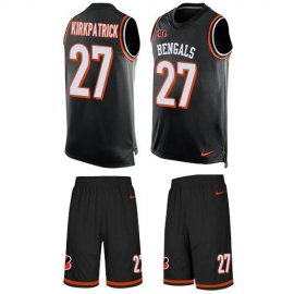 Nike Cincinnati Bengals #27 Dre Kirkpatrick Black Team Color Mens Stitched NFL Limited Tank Top Suit Jersey