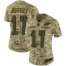 Nike Philadelphia Eagles #17 Alshon Jeffery Camo Womens Stitched NFL Limited 2018 Salute to Service Jersey