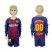 Barcelona Personalized Home Long Sleeves Kid Soccer Club Jersey