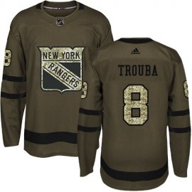 Adidas New York Rangers #8 Jacob Trouba Green Salute to Service Stitched NHL Jersey