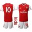 Arsenal #10 Ozil Home Kid Soccer Club Jersey