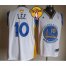 Warriors #10 David Lee White The Finals Patch Stitched NBA Jersey