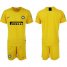 Inter Milan Blank Yellow Goalkeeper Soccer Club Jersey