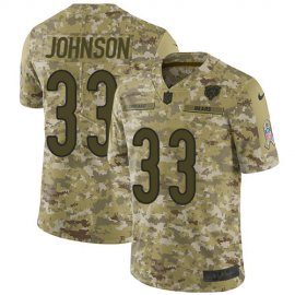Nike Chicago Bears #33 Jaylon Johnson Camo Youth Stitched NFL Limited 2018 Salute To Service Jersey
