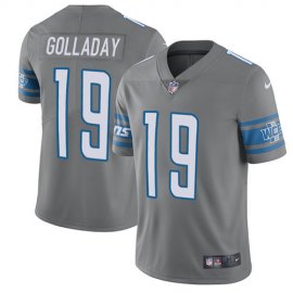 Nike Detroit Lions #19 Kenny Golladay Gray Mens Stitched NFL Limited Rush Jersey