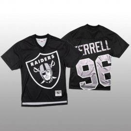 NFL Las Vegas Raiders #96 Clelin Ferrell Black Mens Mitchell & Nell Big Face Fashion Limited NFL Jersey