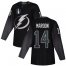 Adidas Tampa Bay Lightning #14 Pat Maroon Black 2022 Stanley Cup Final Patch Alternate Authentic Stitched NHL Jersey Mens