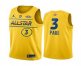 Mens 2021 All-Star #3 Chris Paul Yellow Western Conference Stitched NBA Jersey