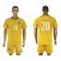 Cote dlvoire #20 Serey Home Soccer Country Jersey