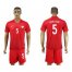 Poland #5 Borysiuk Away Soccer Country Jersey