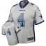 Nike Dallas Cowboys #4 Dak Prescott Grey Mens Stitched NFL Elite Drift Fashion Jersey