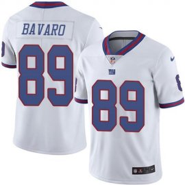 Nike New York Giants #89 Mark Bavaro White Mens Stitched NFL Limited Rush Jersey